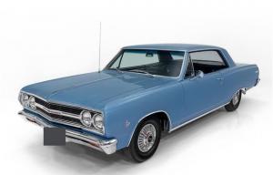 1965 Chevrolet Chevelle Malibu SS original Mist Blue over black vinyl