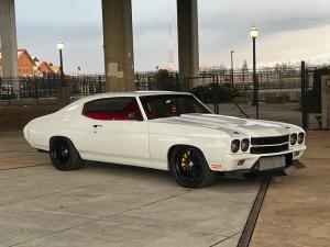 1970 Chevrolet Chevelle ls3 twin turbo 800 horsepower Porsche pure white