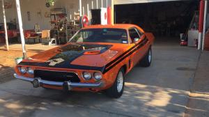 1973 Dodge Challenger Orange and black 451 Stroker 3 speed automatic