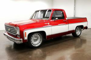 1976 Chevrolet C-10 101 Miles Red White Pickup Truck 350 Chevrolet V8 700 R4