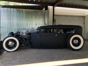 1930 Ford Model A Black 8 Cyl Sedan