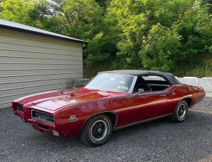 1969 Pontiac GTO 400 4SPD MAROON CONVERTIBLE