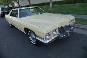 1971 Cadillac DeVille 2 Dr 472/345HP V8 Hardtop Casablanca Yellow