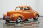 1941 Willys Coupe Street Rod Atomic Orange 1693 Miles