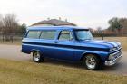 1965 Chevrolet C10 cloth Viper Blue with white racing stripes