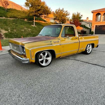 1974 Chevrolet C-10 Pickup Brown RWD Automatic Super Cheyenne C10 SWB