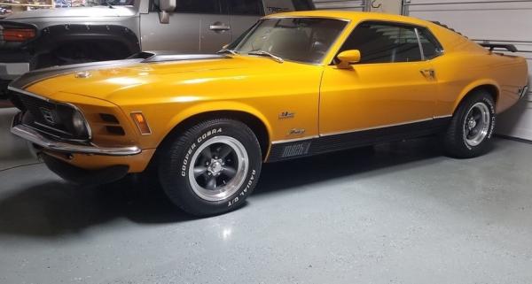 1970 Ford Mustang Mach I Fastback Grabber Orange 351 Cleveland M-Code v8 300hp