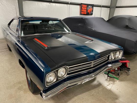 1969 Plymouth Roadrunner 2 door hard top Coupe Blue 55000 Miles