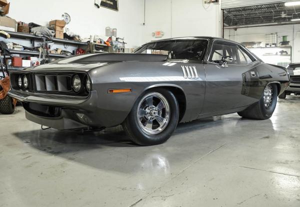 1974 Plymouth Cuda Coupe 2400 HP Build Never Tracked 540ci Grey Exterior