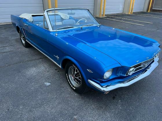 1965 Ford Mustang convertible factory V8 fully loaded Electric Blue