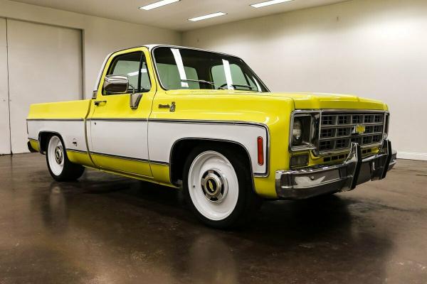 1978 Chevrolet C 10 4201 Miles Yellow Truck 350ci V8 Turbo 350