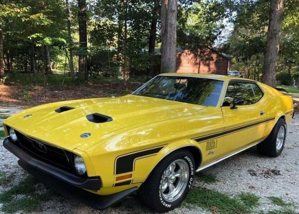 1972 Ford Mustang FASTBACK V8 302 V8 5.0 LITERS 28000 Miles Yellow Coupe