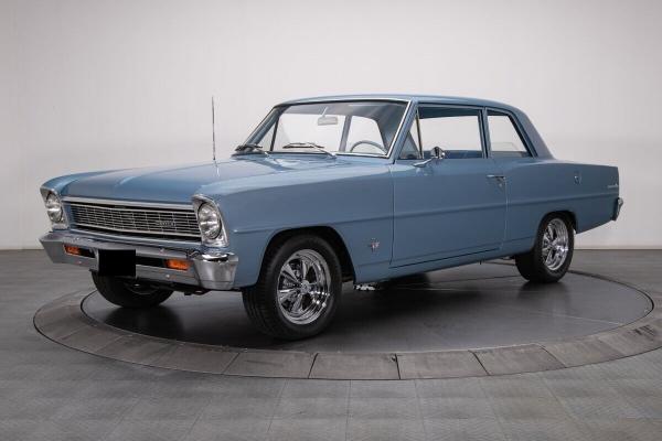 1966 Chevrolet Chevy II Blue Sedan 327 V8 Muncie 4 Speed Manual