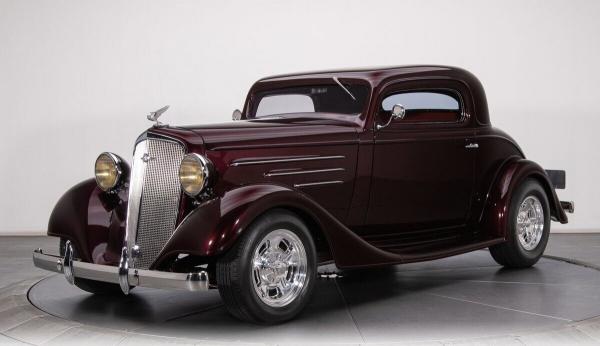 1934 Chevrolet Coupe Burgundy Coupe 3 Speed Automatic 724 Miles