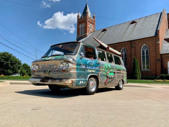 1963 Chevrolet Corvair Gray Van V6 Custom build One of a kind