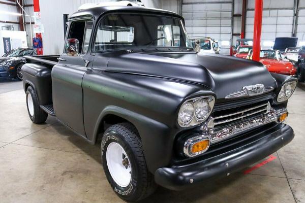 1958 Chevrolet 3600 94235 Miles Matte Black Pickup Truck