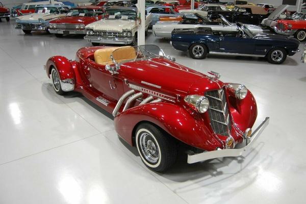 1980 Auburn Boattail Speedster Replica Cherry Red 350 V8 345 Miles