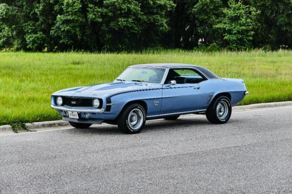 1969 Chevrolet Camaro SS Super Sport Glacier Blue 13327 Miles