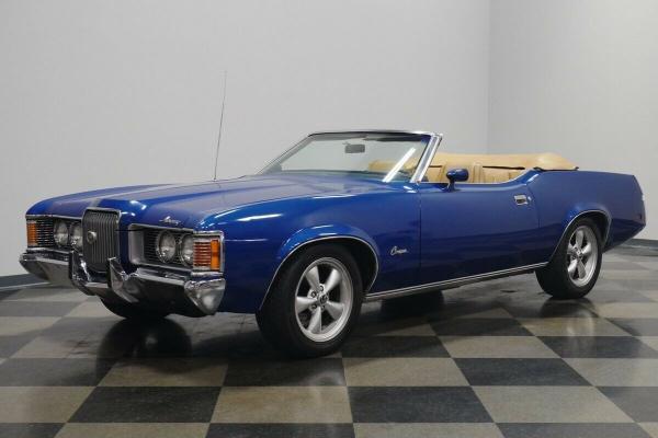 1972 Mercury Cougar XR7 Convertible Bright Blue 351ci motor automatic