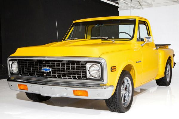 1972 Chevrolet Pickup C10 Stepside Yellow Show Truck 350 V8 350 Turbo