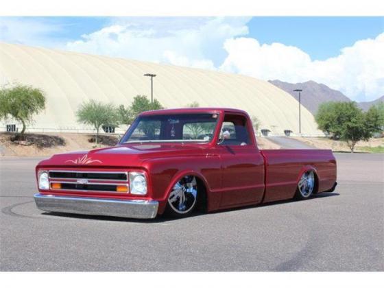 1967 GMC C15 show truck 383 small block 700R4 transmission Metallic Burgandy