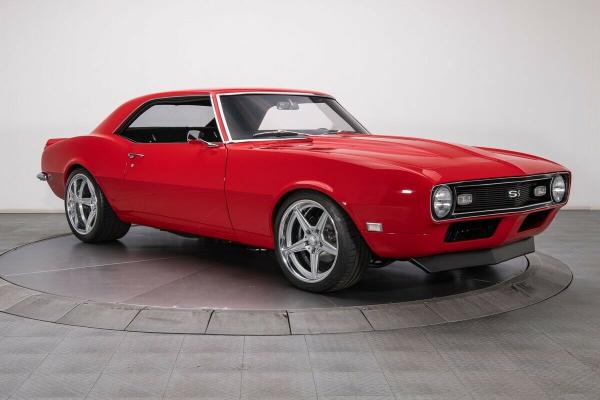 1968 Chevrolet Camaro Victory Red Hardtop 496 V8 4 Speed Automatic 38 Miles