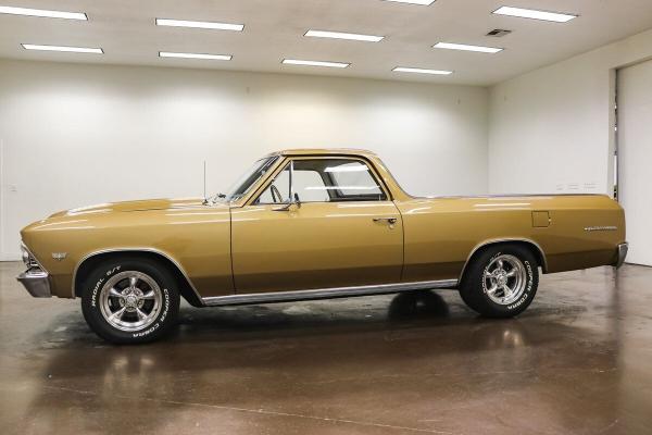 1966 Chevrolet El Camino 5329 Miles Gold Truck V8 700R4 Automatic