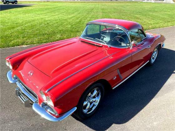 1962 Chevrolet Corvette Convertible Roman Red 2257 Miles