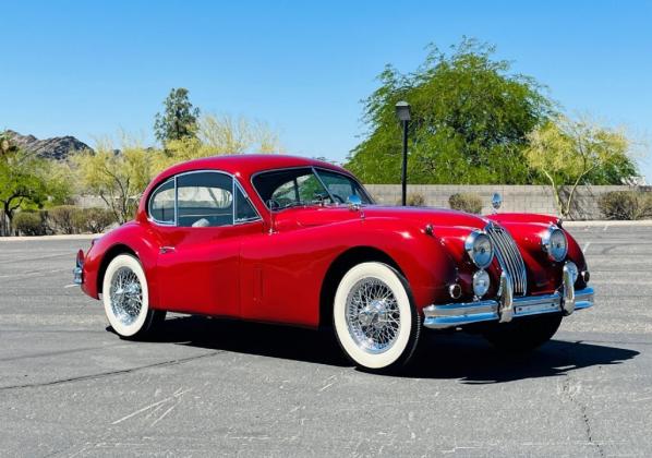 1957 Jaguar XK140 SE 88000 Miles Carmen Red FHC beautifully restored