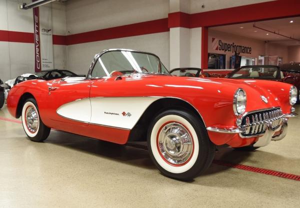 1957 Chevrolet Corvette Venetian Redover Beige