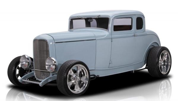 1932 Ford Coupe Light Blue Coupe 1762 Miles 6 Speed Manual