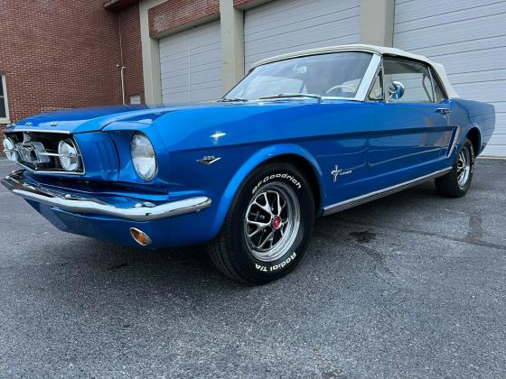 1965 Ford Mustang convertible factory V8 fully loaded Electric Blue