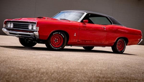 1969 Ford Torino Cobra Candy Apple Red Coupe 428cid V8 1560 Miles