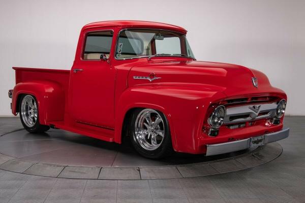 1956 Ford F100 Pickup Truck  Torch Red Pickup Truck 429 V8 8686 Miles