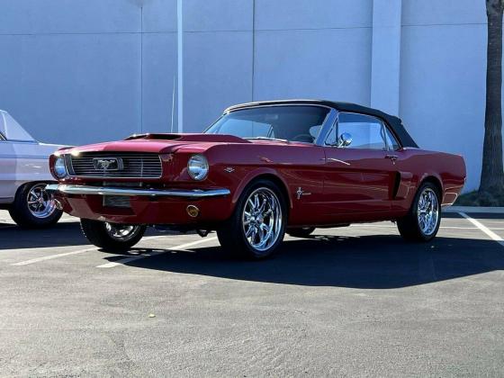 1966 Ford Mustang Convertible Red 289ci V8 C CODE 2BBL CARB C4 AUTOMATIC