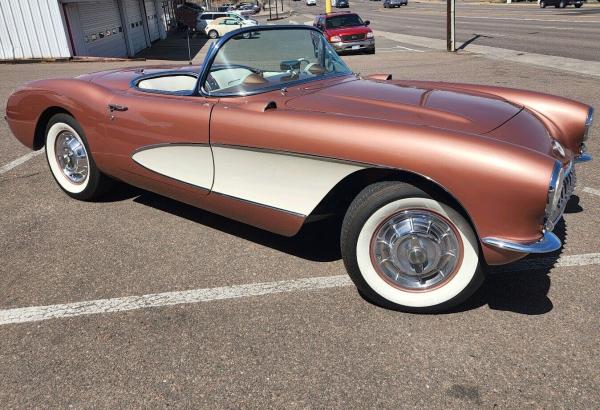 1956 Chevrolet Corvette Restomod in Aztec Copper 383 Chevrolet w Edelbrock