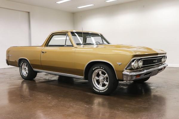 1966 Chevrolet El Camino 5329 Miles Gold Truck V8 700R4 Automatic Overdrive