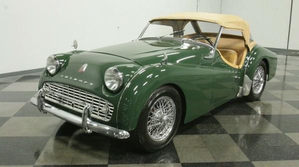 1959 Triumph tr3a british 2138cc motor British Green 4 Speed Manual