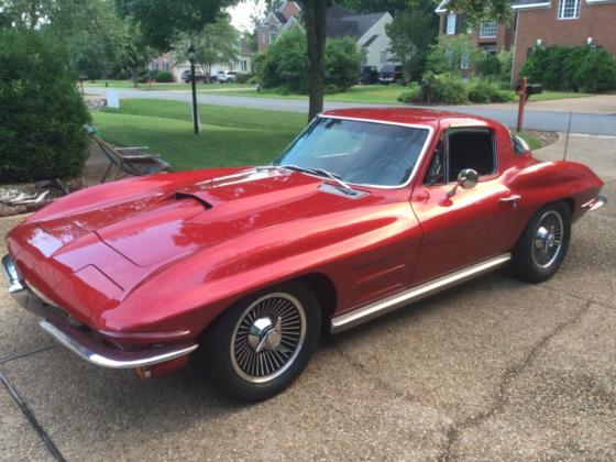 1964 Chevrolet Corvette Red 327 4 speed transmission 6601 Miles