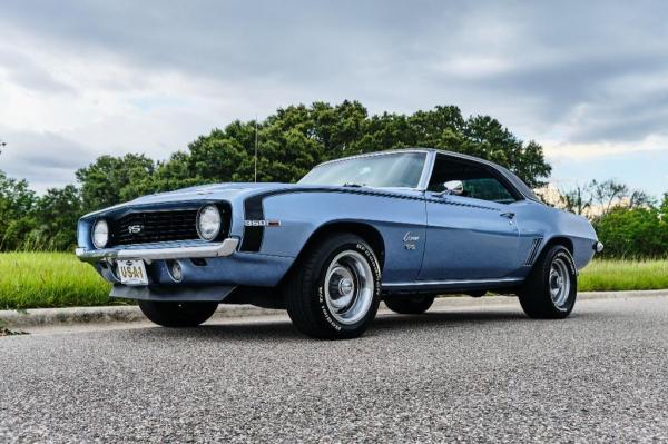 1969 Chevrolet Camaro SS Super Sport Glacier Blue 13327 Miles