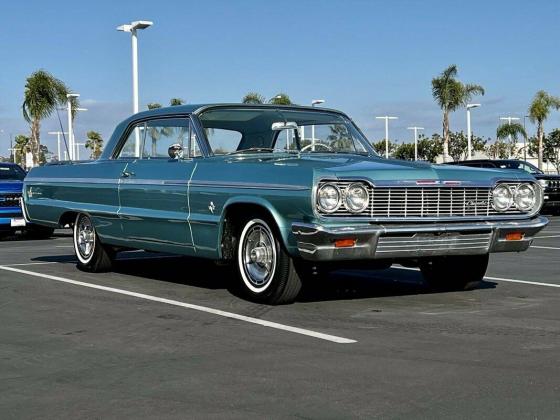 1964 Chevrolet Impala SS 409 Hardtop Coupe Beautiful Azure Turquoise