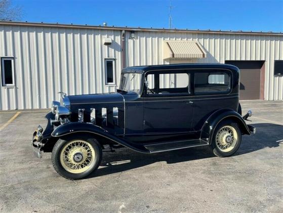 1932 Chevrolet Series BA Confederate Rare Fully Restored Blue and Black