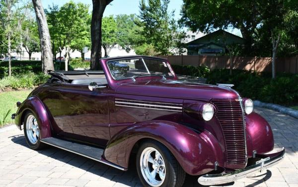 1938 Chevrolet Deluxe Street Rod Convertible Plum 350 V8 25740 Miles