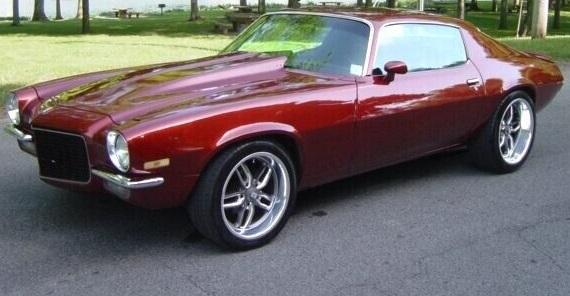 1973 Chevrolet Camaro 350ci V8 4Spd HURST FLOWMASTER 4 WHEEL DISC Candy Wine