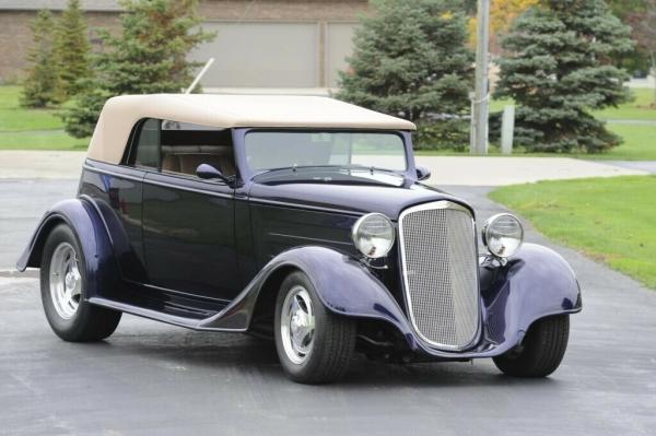 1934 Chevrolet Street Rod Amethyst Pearl Phaeton with removable Carson top