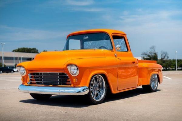 1955 Chevrolet 3100 Big Window Custom RestoMod Omaha Orange