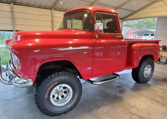 1955 Chevrolet 3100 stepside modified vehicle