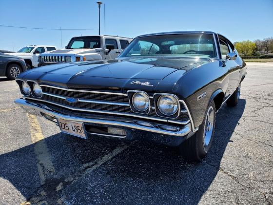 1969 Chevrolet Chevelle Automatic - RARE 300HP 350 - FACTORY CODE 10 RAVEN BLACK