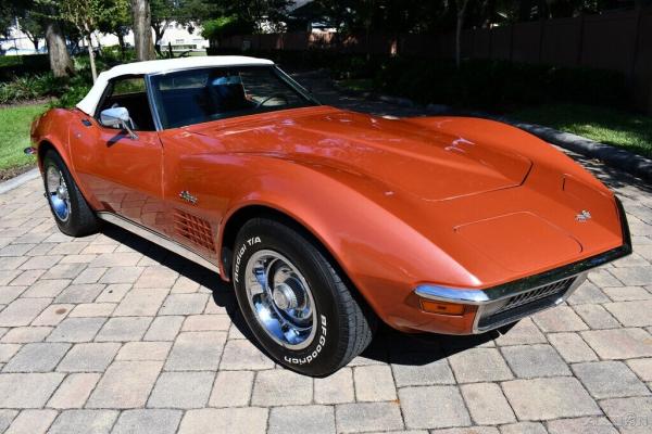 1970 Chevrolet Corvette Convertible 350ci V8 300hp Automatic