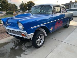 1956 Chevrolet Bel Air/150/210 56 Chevy gasser 468 dual quad big block Th400